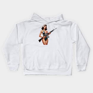 Pinup Girl Kids Hoodie